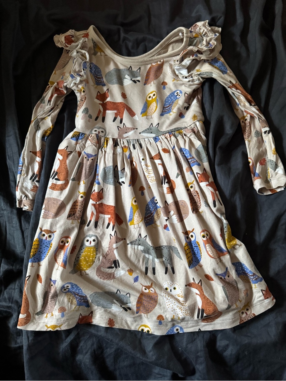 Little Sleepies 4T Woodland Friends Dress